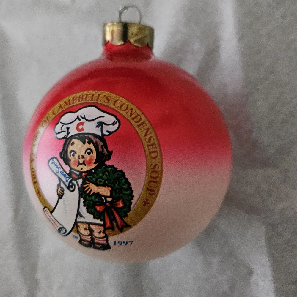CAMPBELL'S 100 Year of Condensed   Soup Vintage 1997 Ornament.